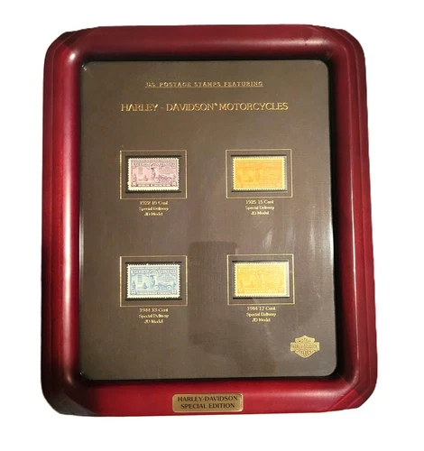 Harley-Davidson US Postage Stamp Framed Set