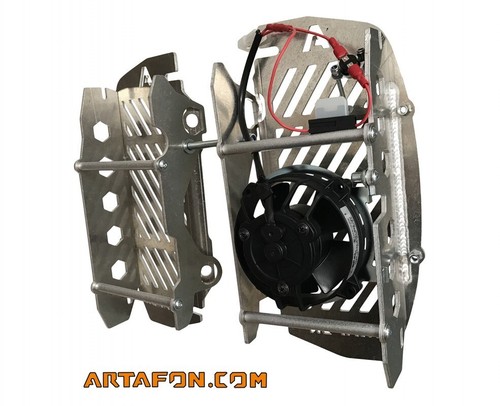 KTM/HUSQVARNA 2019-2017 EXC TE 2T (carburatore, no iniezione!)Protezione radiatore + ventilazione - Foto 2 di 5