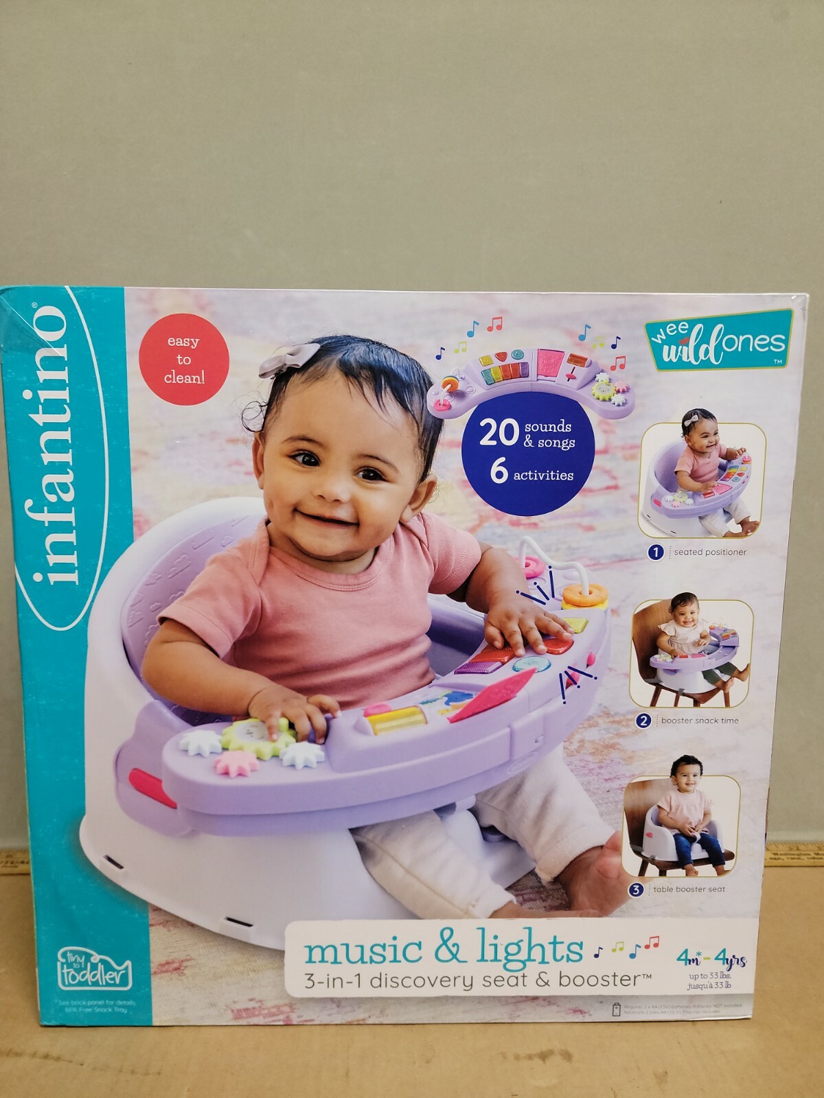 Infantino Music & Lights 3in1 Discovery Seat and Booster for girls Sealed New eBay