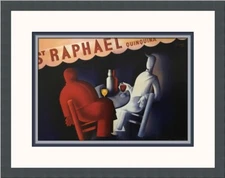 Charles Loupot Saint-Raphael Custom Framed Advertising Print