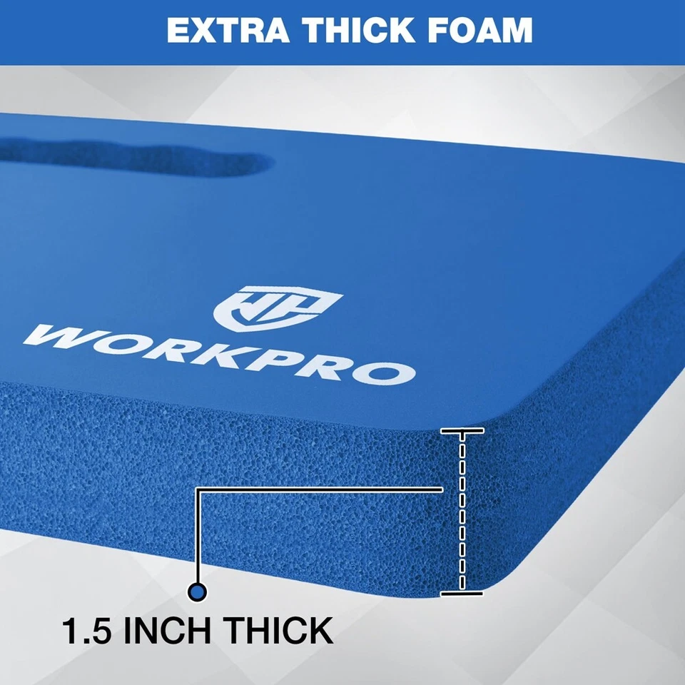 WORKPRO 2PC Extra Thick Large Kneeling Pad Soft Foam Cushioning Foam Kneeler Mat - Image 3 of 4