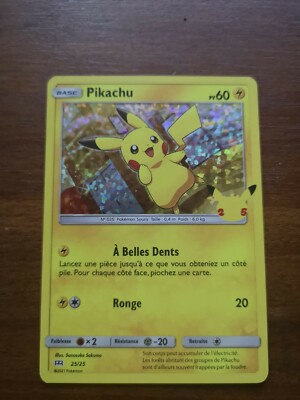 Carte Pokemon Pikachu Holo Mcdonald’s 25 ans | eBay