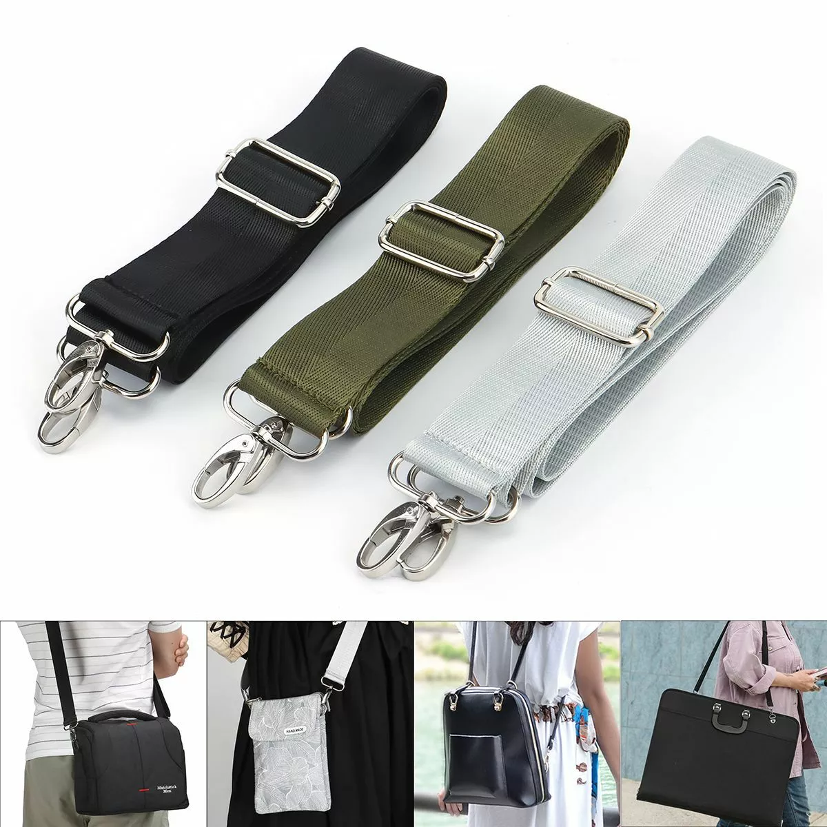 5FT Shoulder Bag Strap Adjustable Crossbody Replacement Handbag Belt Handle  Wide