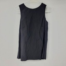 Emporio Armani Black Button Back Women's Sleeveless Tank Top Size 38