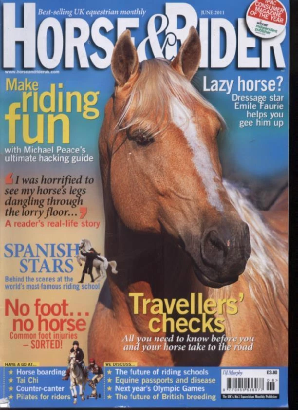 HORSE RIDER MAGAZINE June 2011 eBay