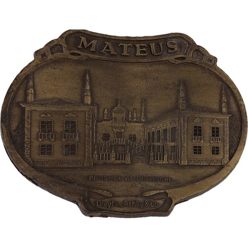 Mateus Wine Portugal Vineyard European Dreyfus Ashby Sogrape Vintage Belt Buckle