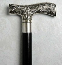 Designer Brass Vintage DERBY Handle Walking Stick Antique Style Walking Cane