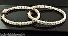 2.75 ct Natural Diamond Hoop Earring 14k Solid Rose Gold 8.00 grams snap closure — photo 2