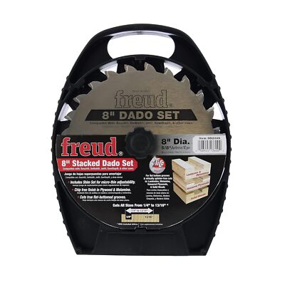 Freud SD208S: 8'' Pro Dado Set, 8-inch Stacked Dado	5.67 Pounds