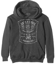 Guns N Roses Paradise City Gray Pull Over Hoodie NEW OFFICIAL