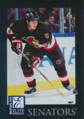 1997-98 Donruss Elite #64 CHRIS PHILLIPS - Ottawa Senators