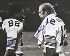 Lynn Swann, Terry Bradshaw Autographed Pittsburgh Steelers 16x20 Photo- JSA COA