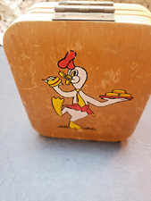 Hamburger vintage in legno doppio hamburger dipinto a mano con disegno anatra