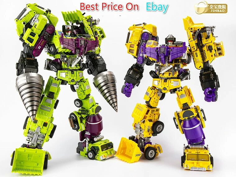 JINBAO Oversized Devastator 6pcs Full Set Green/Yellow Figure Upgrade Kit - Image 2 of 4