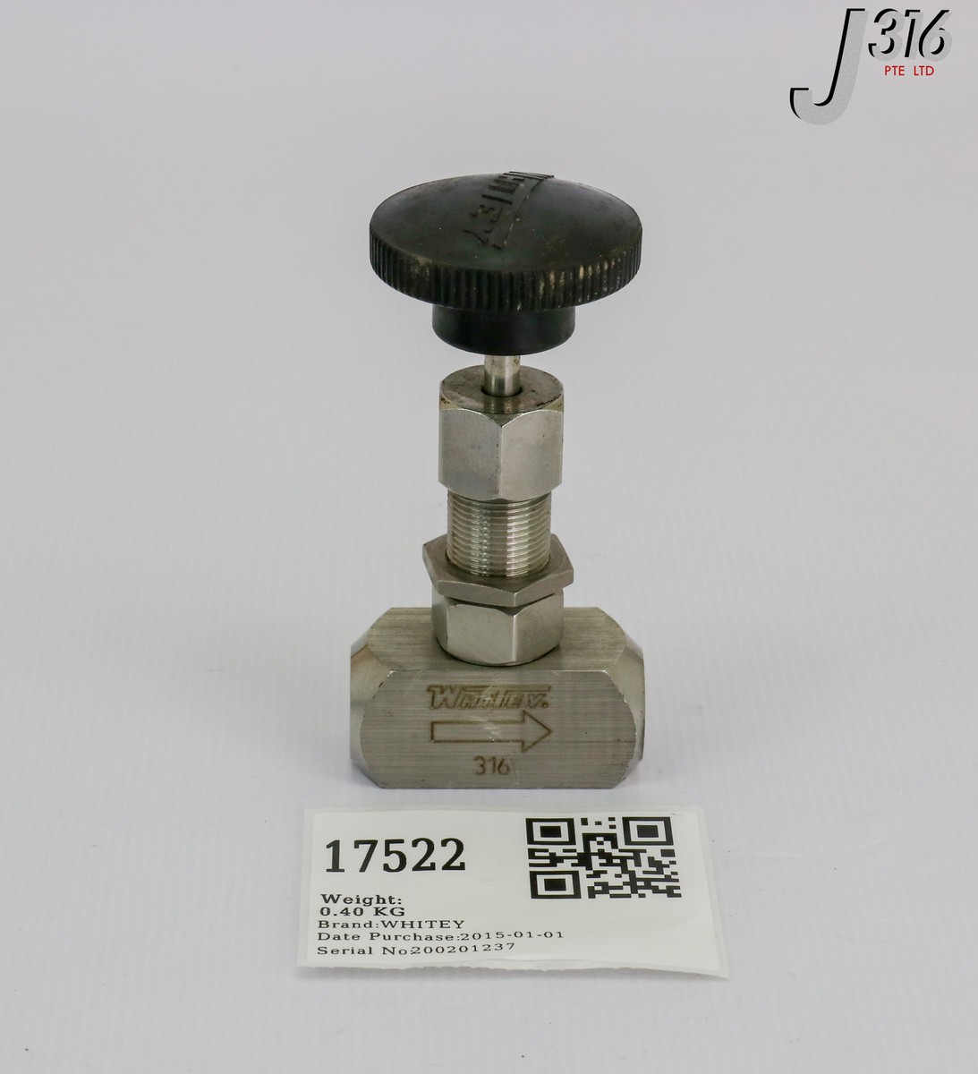 い 17522 WHITEY STAINLESS STEEL BALL VALVE SS-4VF4 | eBay