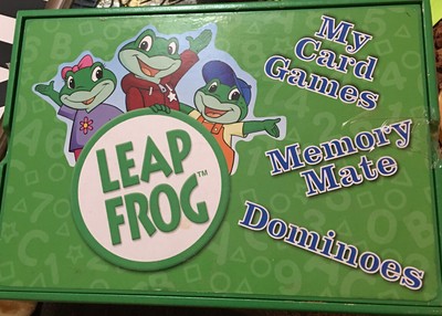 Leap Frog Game Alphabet Go Fish, Math Rummy, & Memory, shape sorter & Imagicard