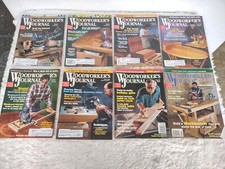 Lot of 8 Woodworkers Journal Magazines 1998-2000