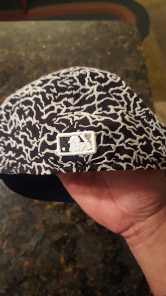 Washington Nationals DC New Era jordan 3 elephant print fitted sz. 7 5/8 - Image 2 of 4