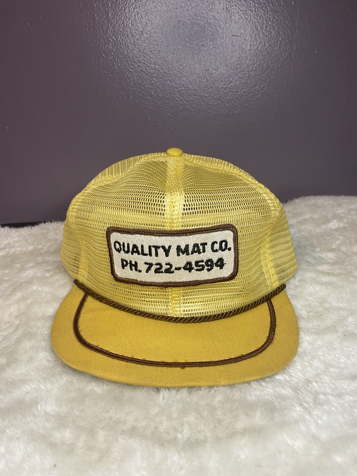 Vintage Quality Mat Co Full Mesh Snapback Cap Preowne… Gem