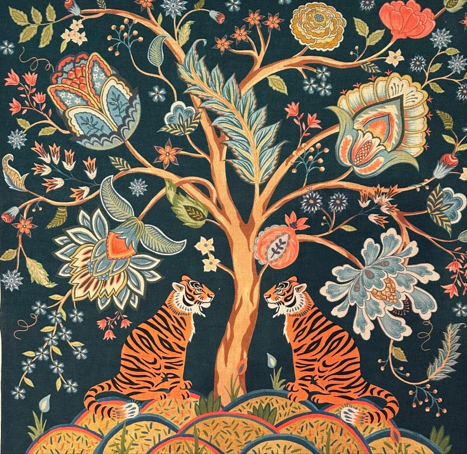 Paloma TREE OF LIFE Fat Quarters - 18" x 18" (45cm x 45cm) Pre Cut Squares - Image 2 of 4