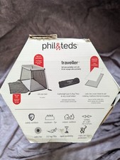 Phil teds Traveller Travel Crib with Traveller toggle-on sun cover, sheets