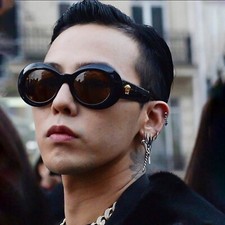 1996 GIANNI VERSACE sunglasses 418/P Col 852 black croc. Style worn by G-Dragon