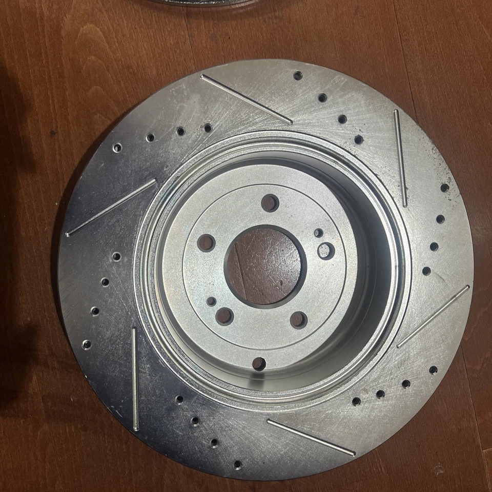 Juego de discos de freno traseros de 2 ruedas JBR1530XPR Powerstop para Hyundai Genesis Coupé Foto 4 de 4