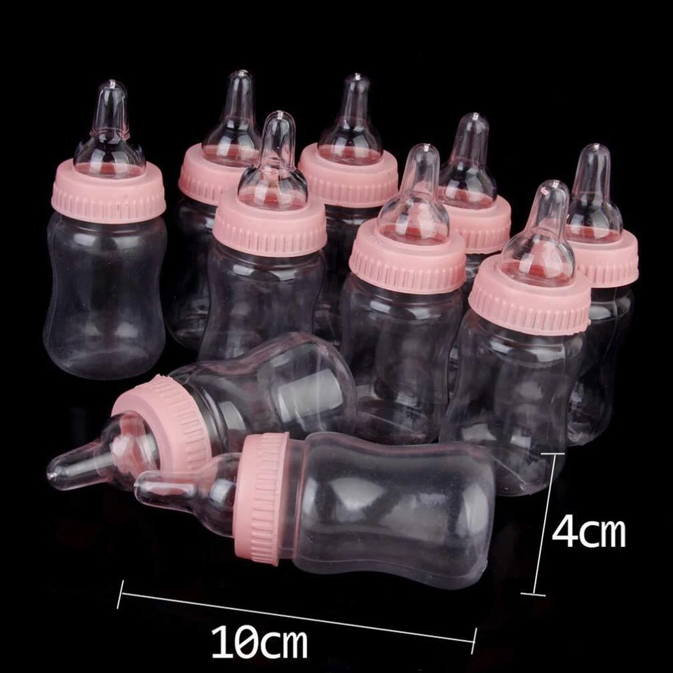 12 24 наполняемых бутылочки сувениры для душа ребенка синие розовые украшения для вечеринки девочки мальчика - Изображение 2 из 4