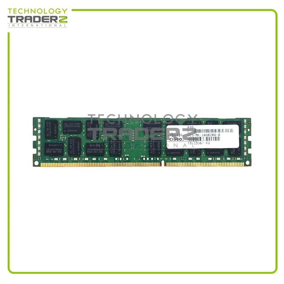 UCS-MR-1X082RX-A Cisco 8GB PC3-10600 DDR3-1333MHz ECC Dual Rank Memory Module - Image 2 of 2