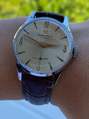 MANUAL WATCH 17 JEWELS CAL.UNITAS 6310 DEMAN MENS 33mm SWISS MADE