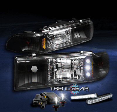 1991-1996 CHEVY CAPRICE/1994 IMPALA LED CHROME CRYSTAL HEAD LIGHT+8000K HID KIT 1991-1996 CHEVY CAPRICE/1994 IMPALA LED CHROME CRYSTAL HEAD LIGHT+8000K HID KIT