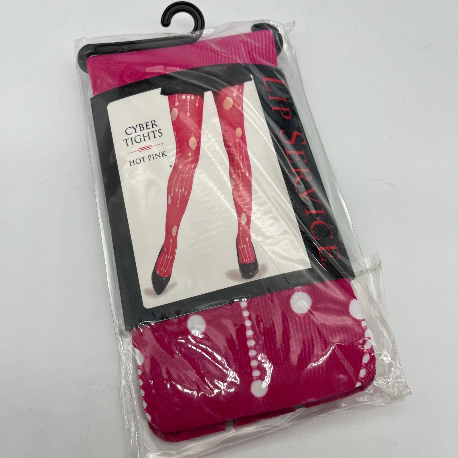 New Lip Service Cyber Hot Pink Tights - One Size