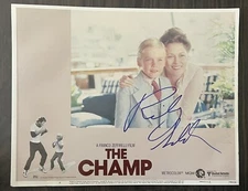 Ricky Schroder 11 by 14 Autographed Movie Lobby Card (Rare Item)