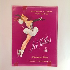 Vtg Ice Follies of 1951 15th Anniversary Edition Official Program Skate Skating