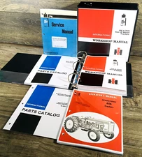 Farmall International 606 Gas Tractor Service Parts Operators Manual Set C221