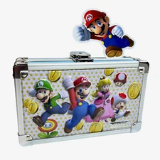 Super Mario Locking Supply Box Storage Case Nintendo Toad Luigi Keys Vaultz 2021