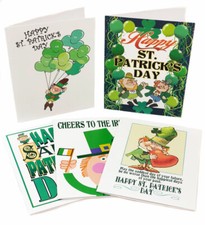 St Patrick's Day Assorted Card Pack - USA Made - 15 Cards  Envelopes - 909