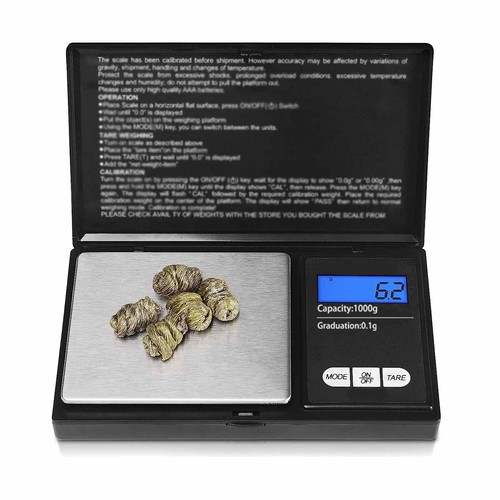 New 1000g x 0.1g Mini Digital Scale Jewelry Pocket Gram LCD US - Picture 8 of 8