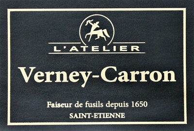 PRESENTATION CUSTOM CASE TRADE LABEL for VERNEY -  CARRON SHOTGUN RIFLE purdey