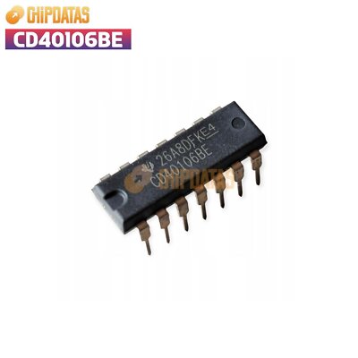 40PCS New TI CD40106BE DIP14 CMOS HEX SCHMITT TRIGGERS