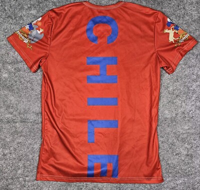 Chile Por La Razon O La Fuerza Men's M Red Graphic T Shirt