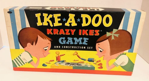 1954 Ike A Doo KRAZY IKES Game And Construction Set Whitman Vintage Nostalgic