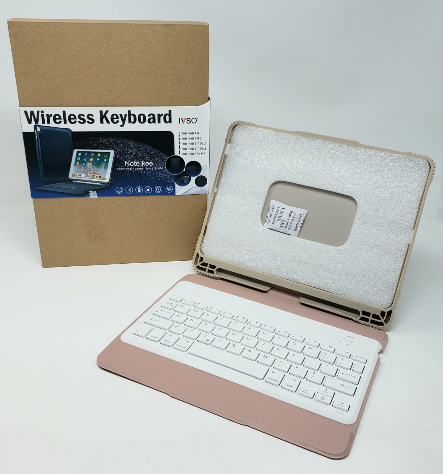 Note Kee Wireless Keyboard ipad Air/Air2/Pro 9.7 Rose Gold, 