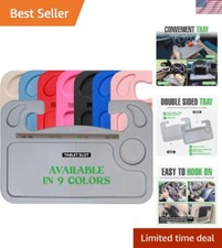 Ergonomic Car Tray: Multi-Functional Hook-On Steering Wheel Desk with Cup Holder