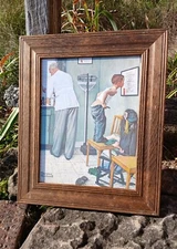 Norman Rockwell Framed Print At The Doctors