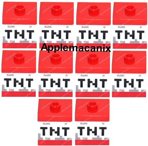 New Lego Minecraft 10 Tnt Dynamite Blocks The Cave Mine Box Ebay