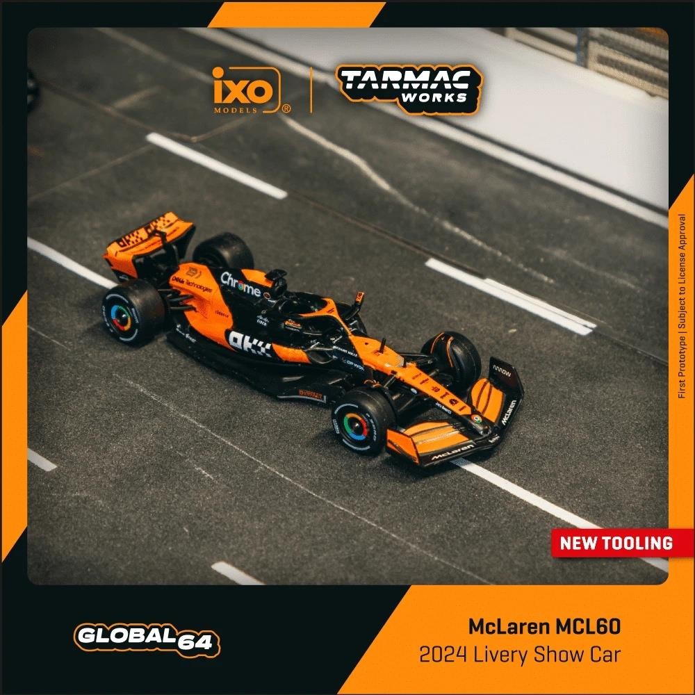 McLaren MCL60 F1 2024 Livery Show Car 1:64 Scale Tarmac Works T64GF0702024