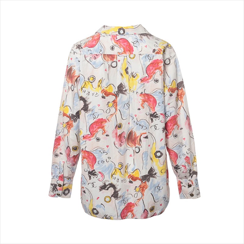 Authentic CHANEL COCO Button Long sleeve shirt  m… - image 2