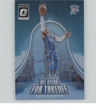 2017-18 Donruss Optic #11 Russell Westbrook All Clear for Takeoff Holo