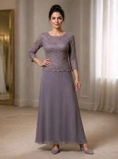 Alex Evenings Sequin Lace Bodice Gown Mother of the Bride Formal Dress Sz 10